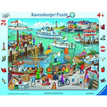 Puzzle w ramce 24 Dzień w porcie